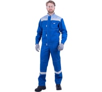 Костюм летний ГК Спецобъединение Рационализатор, василёк-серый, 100% хлопок, куртка+полукомбинезон, размер 144-148, рост 194-200 Кос 002/144/194