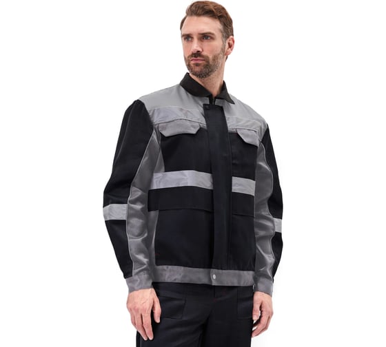 Костюм URSUS РЕСПЕКТ куртка/полукомб. цвет: ЧЕРНЫЙ/СЕРЫЙ КОС821-ЧЕРНЫЙ/СЕРЫЙ; 64-66, 182-188 КОС821-ЧЕРНЫЙ/СЕРЫЙ/64-66, 182-188 1