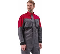 Костюм URSUS ГОРОД куртка/брюки КОС109-Т.СЕРЫЙ/ЧЕРНЫЙ/КРАСНЫЙ/44-46, 182-188