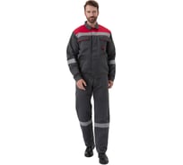 Костюм URSUS ЛЕГИОН куртка/брюки КОС819-Т.СЕРЫЙ/КРАСНЫЙ/60-62, 182-188
