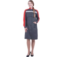 Халат ГК Спецобъединение РОУД летний, серый-красный, женский (128-132, 158-164), шт, Хал 745/128/158