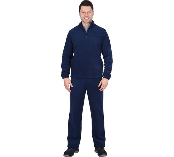 Костюм флисовый СИРИУС куртка, брюки темно-синий р.112-116/170-176 (ЧЗ) 98983