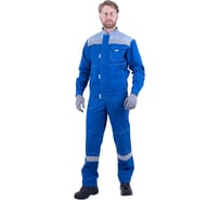 Костюм ГК Спецобъединение РАЦИОНАЛИЗАТОР летний, василек-серый, 100% х/б, (куртка, полукомбинезон) (128-132, 194-200), компл, Кос 002/128/194