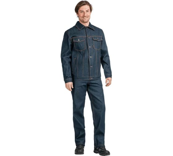 Костюм ГК Спецобъединение КОВБОЙ летний, джинсовый (Куртка+брюки) (104-108, 194-200), компл, Кос 525/104/194 1