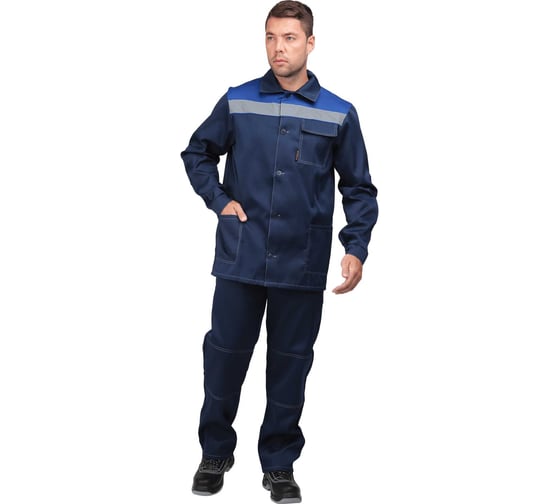 Костюм ГК Спецобъединение ПРОФИ летний, т/синий-василек (Куртка+брюки) (120-124, 158-164) Кос 033/120/158