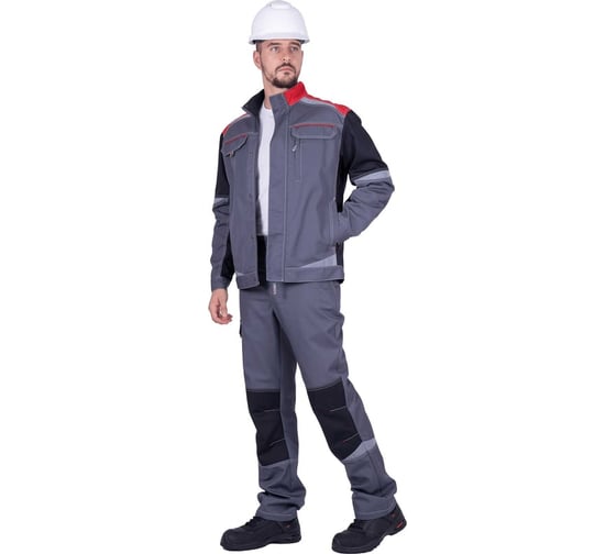 Куртка летняя Iform ТУРБО SAFETY серый-черный-красный (160-164, 182-188), шт, Кур 702/160/182 1