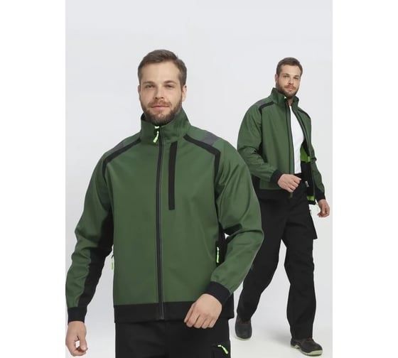 Куртка ФАКЕЛ 87495122 ProfLineLeader (тк.Софтшел), хаки/черный 87495122.027 1