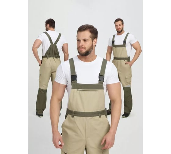 Полукомбинезон ФАКЕЛ 87490880 Челси CH (тк.Канвас,270), хаки/бежевый 87490880.019