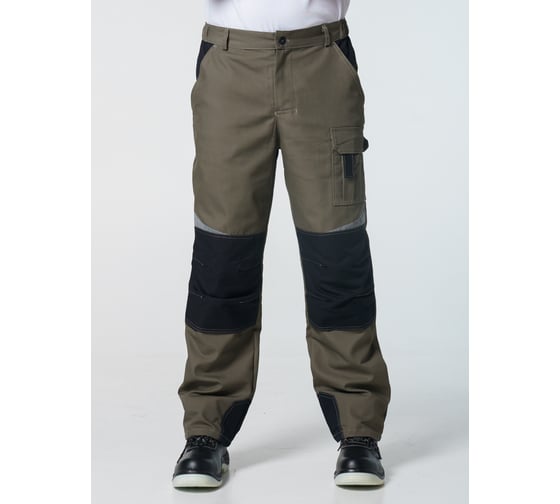 Брюки рабочие мужские Эпицентр №116 хаки, черный ткань Канвас СОП 52-54/170-176 №116 4610375941370