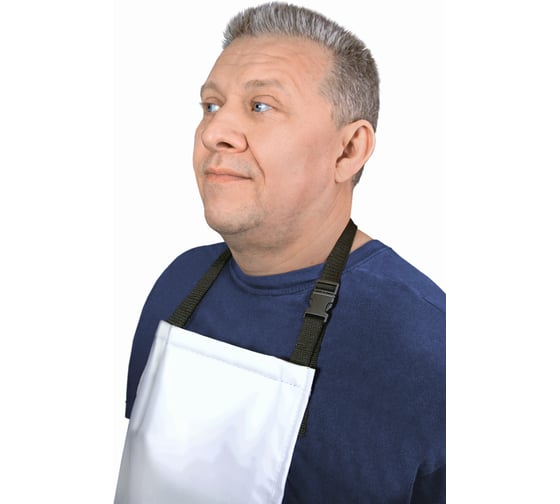 Фартук влагозащитный БЕРТА Берта 919-58-62 белый, рост 176-188