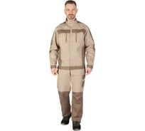 Костюм MILL АРИЗОН песочный/светло-коричневый куртка, брюки ткань ТВИЛ 35 хб./65 пэ, плотность 240 гр/м2, р-р 52-54/182-188 4660319475928