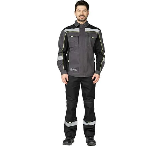 Костюм мужской Прабо Бренд 1 Корпоратив, чёрный/тёмно серый 96-100/182-188 (48/5) 75094