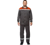 Костюм ООО Комус лет муж (куртка, пк) л16 с СОП сер/оранж 96-100/182-188 1909621