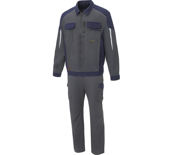 Костюм СОЮЗСПЕЦОДЕЖДА СТАТУС КОТТОН (STATUS COTTON) графит/т.синий р. 56-58 рост 170-176 2000000255569