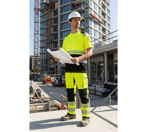 Футболка СОЮЗСПЕЦОДЕЖДА ЮНИОНВОРКВЕАР Хай-Вис (UNIONWORKWEAR Hi-Vis), желтая, 52-54/170-176 2000000294391