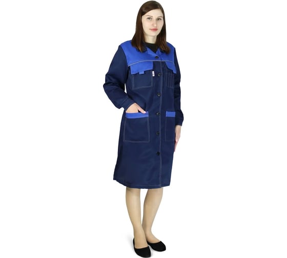 Халат женский РАССО Нова цв. син./вас., р.48-50/170-176 76430 (48/170)