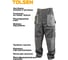Брюки рабочие TOLSEN 80% п/э, 20% хлопок, 260 г/м², XXXL 45216-XXXL 2
