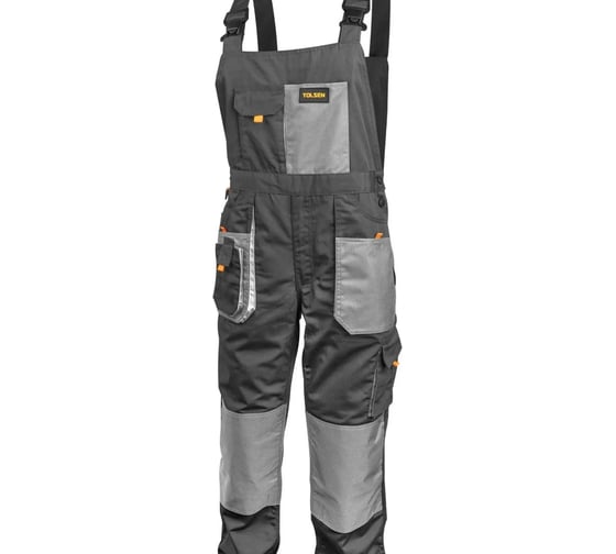 Полукомбинезон рабочий TOLSEN 80% п/э, 20% хлопок, 260 г/мг/м², XXXL 45222-XXXL
