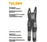 Полукомбинезон рабочий TOLSEN 80% п/э, 20% хлопок, 260 г/мг/м², XXXL 45222-XXXL 2