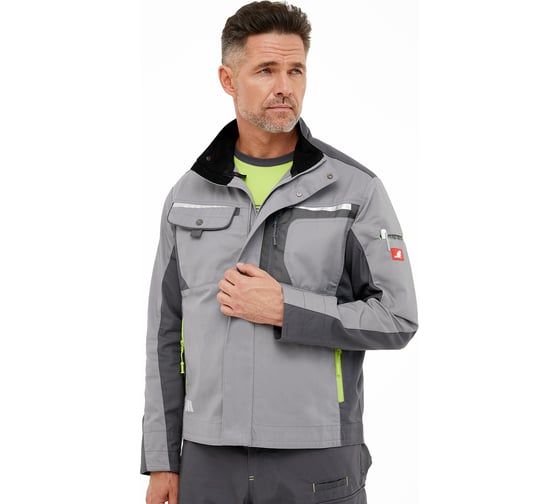Куртка мужская TRUD TECHNO 2602, серый/салатовый, XL (50/52) 4650581540394 01.216085/XL