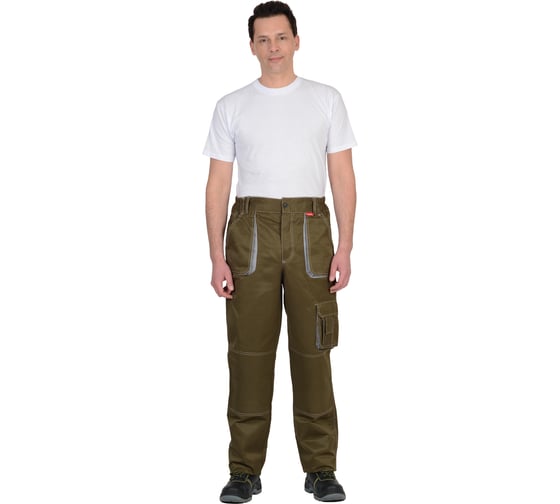 Брюки СИРИУС CROWN хаки со светло-серым, р.112-116/182-188 (ЧЗ) 163355 1