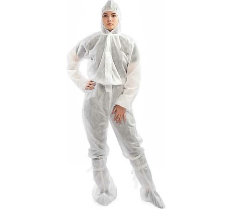 Защитный комбинезон ООО Мердигер полипропилен, 25 г, на молнии, р 48-50 8172