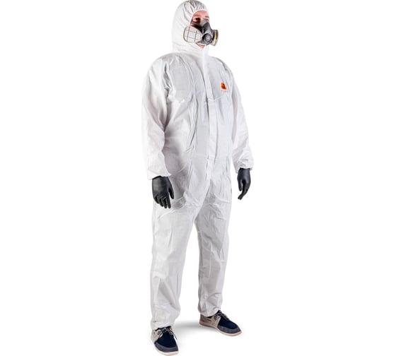 Комбинезон химзащиты  с дышащей спиной из SMS (пл.65 г/м², р.XL/52-54) Jeta Safety JPC66-XL