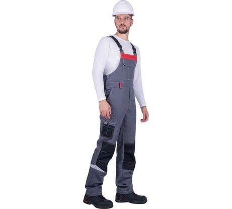 Летний полукомбинезон iForm ТУРБО SAFETY серый/черный/красный Пком 1602/88/182