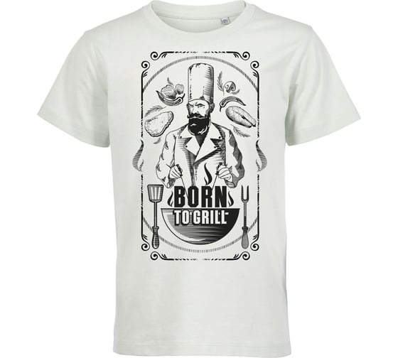 Футболка с принтом СОЮЗСПЕЦОДЕЖДА белая-повар, р. 2XL/52-54 2000000181639