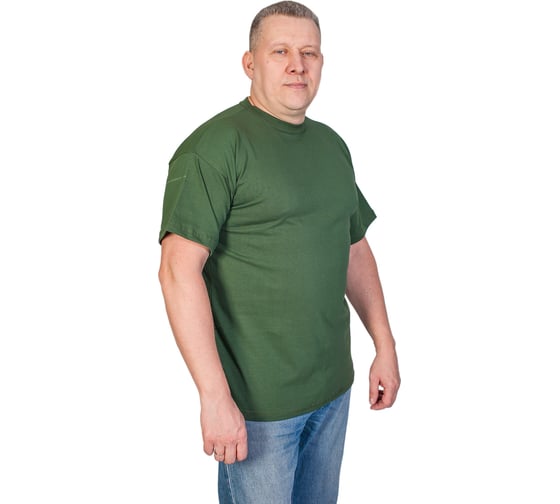 Футболка БЕРТА 100% хлопок, оливковый, р. 56-58 704о-56-58