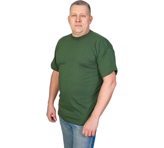 Футболка БЕРТА 100% хлопок, оливковый, р. 56-58 704о-56-58