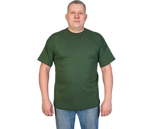 Футболка 100% хлопок, оливковый цвет БЕРТА 704о-48-50