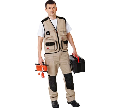 Брюки СПЕЦ АВАНГАРД бежевый/черный, р. 56-58/170-176 31031248-5658/3