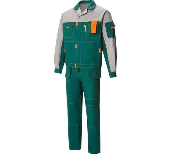 Костюм СОЮЗСПЕЦОДЕЖДА Профессионал-2 зеленый/светло-серый, р. 56-58, рост 170-176 1960008003078 1