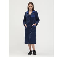 Женский халат Факел Технолог темно-синий/васильковый, 56-58, рост 158-164 87472682.009