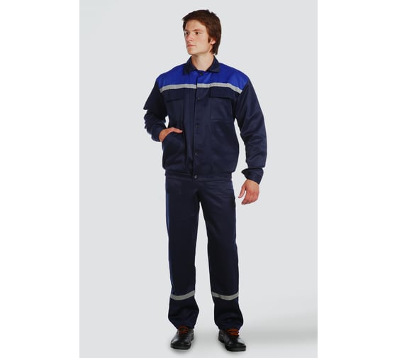 Костюм Факел Техник-2 СОП темно-синий/васильковый, размер 52-54, рост 170-176 87485350.010 1