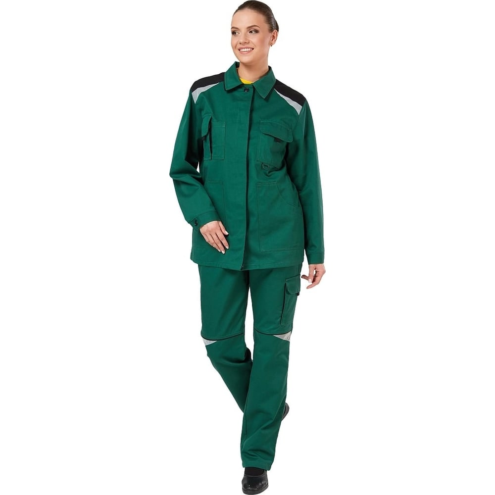 Женский костюм Эксперт Спецодежда Алатау, зеленый/черный, р. 48-50 ...