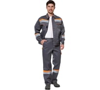 Костюм Эксперт Спецодежда Комфорт 1, серый/оранжевый, р. 64-66, рост 194-200 6446000062084