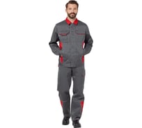 Костюм Эксперт Спецодежда Страйк 2, серый/красный, р. 52-54, рост 194-200 6446000060363