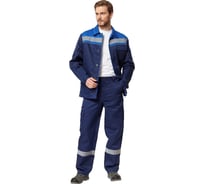 Костюм Эксперт Спецодежда Практик 1, темно-синий/василек, р. 48-50, рост 194-200 6446000031141