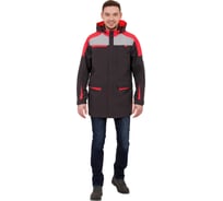 Куртка-ветровка Эксперт Спецодежда Тизер темно-серый/светло-серый/мандарин, р.52-54, рост 170-176 6446000064194