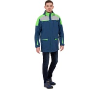 Куртка-ветровка Эксперт Спецодежда Тизер темно-синий/светло-серый/неоновый, р.56-58, рост 182-188 6446000064293