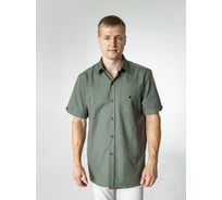 Мужская рубашка с коротким рукавом Текстиль М Меркури, хаки SH_KHAKIM/41