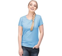 Женская футболка с лайкрой ГК Спецобъединение светло-голубая Бел 552.04/ XS