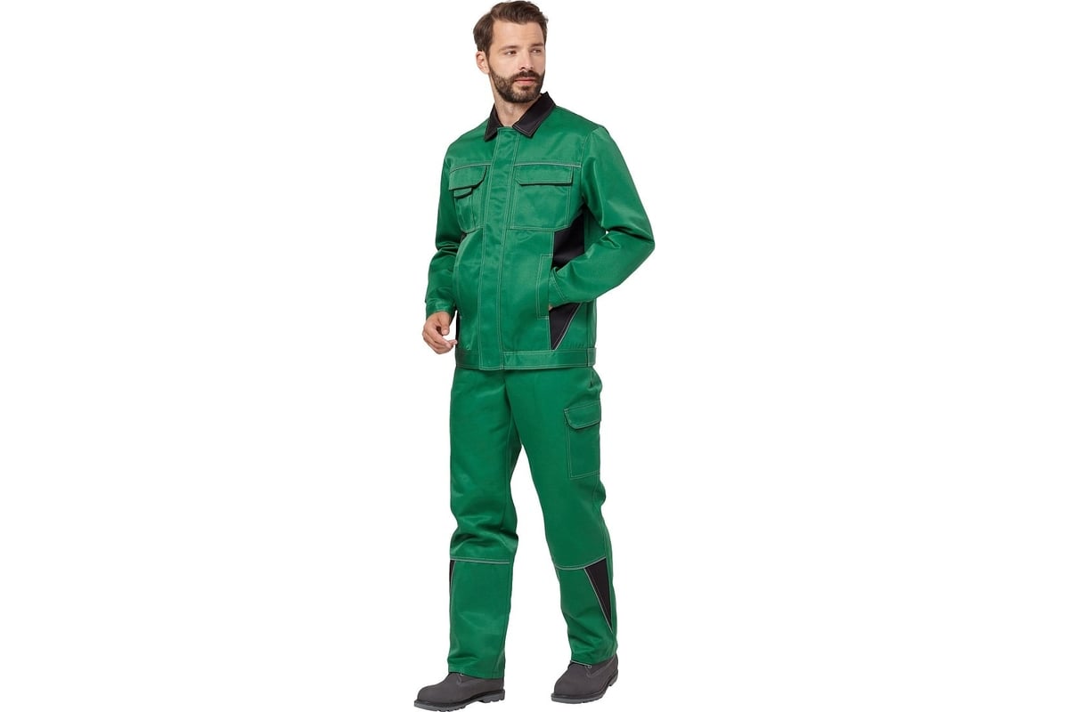 Костюм Эксперт Спецодежда Страйк 2, зеленый/черный, р. 52-54, рост 170 ...