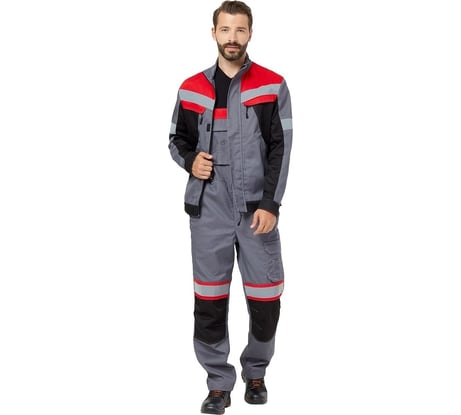 Костюм Эксперт Спецодежда Памир 2, серый/черный/красный, р. 44-46, рост 158-164 6446000025263