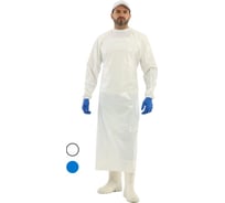 Полиуретановый фартук с рукавами Факел ЛАРИСАН КОМБО 90x140, белый ФАР015, Факел 87486358