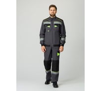 Костюм с брюками Факел Ховард-1, темно-серый/черный/лимонный, 48-50, 182-188 87475969.004