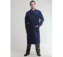 Рабочий мужской халат Факел темно-синий, размер 60-62, рост 170-176 87486430.009