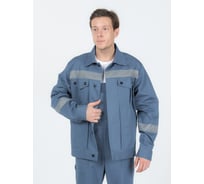 Мужской летний костюм с полукомбинезоном ООО ТД Пермодежда, серый, 104-108, арт.864.865.4-6